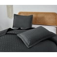 thumbnail image 2 of Jessy Home Quilt Set Queen/Full Solid Gray Quilt Floral Microfiber Bedspread Coverlet, 2 of 7
