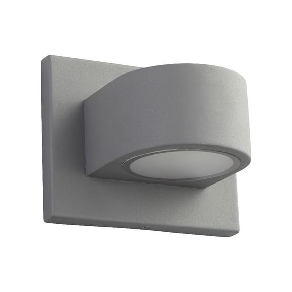 6 Inch 8.4W 120V 1 Led Outdoor Wall Sconce-Gray Finish-3000 Color Temperature Oxygen Lighting 3-721-16