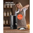 thumbnail image 4 of Wax Melter For Candle Making, 10.6 Qts, Fast And Even Heating, With Easy Pour Spout And Temp Digital Display, Hourglass Base For Non-Stick Smooth Flow, Wax Melting Pot For Making Candles Soaps, 4 of 10