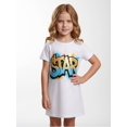 thumbnail image 2 of Girls Stretchy Dress Regular-Fit Short Sleeve Casual Casual Summer Dress Daily Style for Young Girls Age 5-13 Summer Casual, 2 of 6