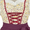 thumbnail image 4 of TFEOQRY Women's Dirndl Dress' Accessory Tie Apron Oktoberfest Carnival Party Outfit Brown, 4 of 9