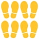 thumbnail image 1 of Calcomanías de Huellas para el Suelo 11x4.2" Calcomanía de Pared de Huellas, Amarillo 4 Pares, 1 of 6