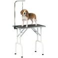 thumbnail image 1 of PawHut Foldable Pet Grooming Table for Dogs Cats Non-slip Surface, Black, 1 of 10