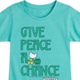 thumbnail image 3 of Woodstock - Give Peace A Chance - Toddler & Youth Girls Short Sleeve Graphic T-Shirt, 3 of 5