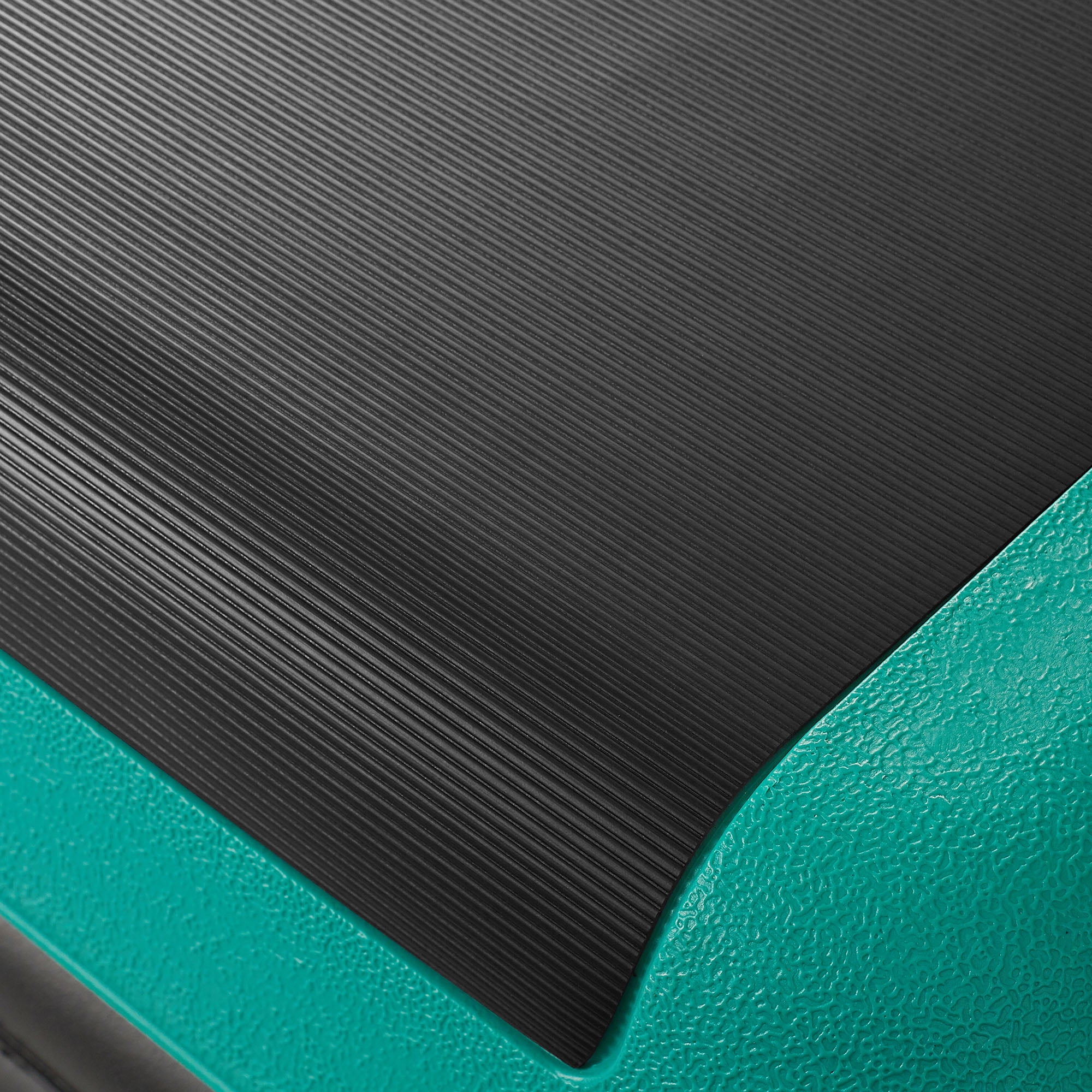 Philosophy Gym Exercise Step Platform, Health Club Size with Adjustable Height and 4 Risers - Green
