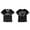 Black, variant on Kpop Babymonster Hello Monsters World Tour Merch Jersey Cosplay Unisex V-neck Short Sleeve T-Shirts