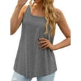 thumbnail image 3 of MOSHU Summer Womens Tank Tops U Neck Casual Flowy Sleeveless Shirts for Women, 3 of 10