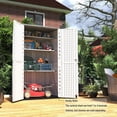 thumbnail image 3 of LEDMOMO Waterproof Outdoor Storage Cabinet, White, European Design, Durable Plastic, Patio Use, 3 of 10
