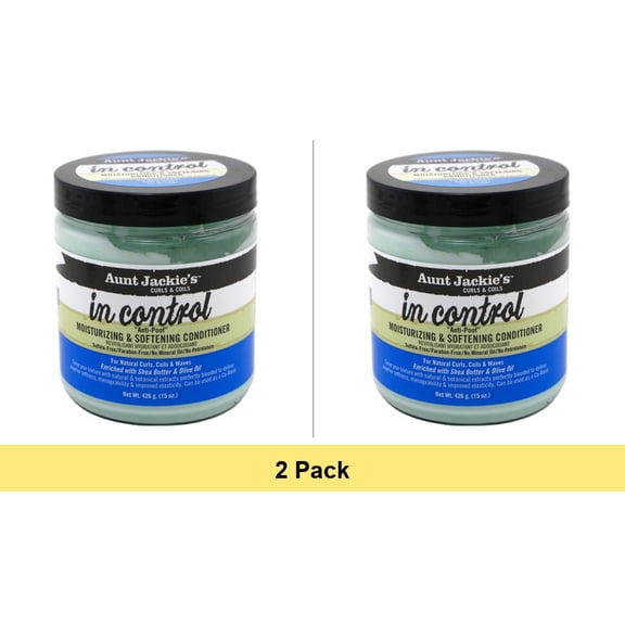 Aunt Jackie's In Control Moist Soft Conditioner, 15 Oz. - 2 Pack