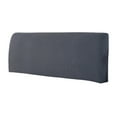 thumbnail image 3 of Headboard Cover Elastic Polyester Slipcover | Fully Enclosed Design, Dustproof, Machine Washable, Universal Fit | Blue Black Brown White Gray Khaki | 47in 59in, 3 of 8
