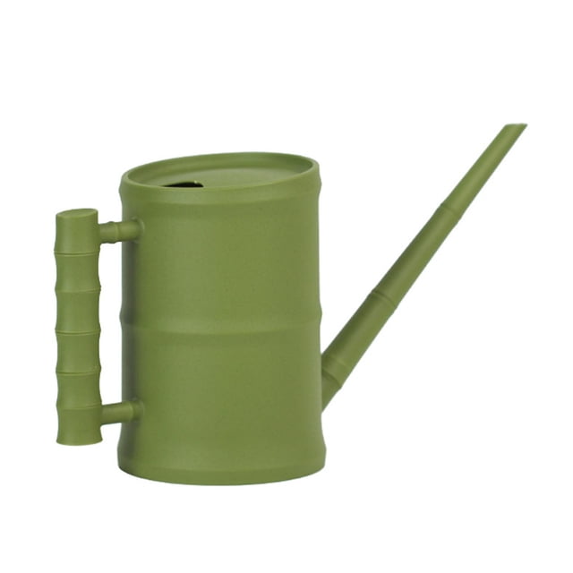 Regadera de 6 l con caño largo para plantas de interior y exterior: riego eficiente Verde