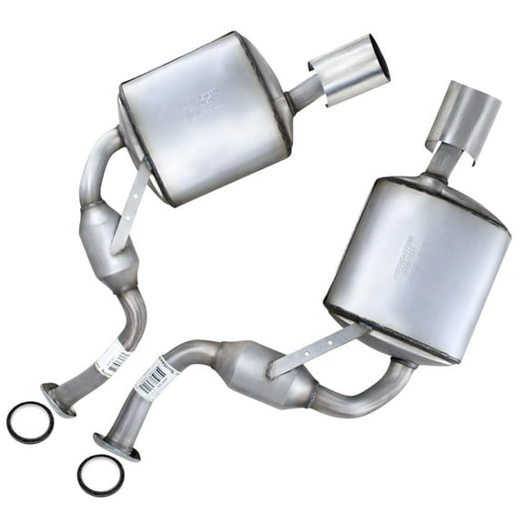 Stainless Steel Pair of Rear Exhaust Mufflers for 1996–2019 Nissan Maxima 3.5L – Direct Fit