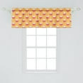 thumbnail image 2 of Ambesonne Kittens Window Valance, Funny Pattern with Little Cats in Mugs Repetition, Curtain Valance for Kitchen Bedroom Decor with Rod Pocket, 54" X 18", Pale Orange Coral, 2 of 2