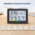 thumbnail image 4 of Newentor 6" Digital Display Weather Station for Home with 3 Outdoor Sensors, Indoor Outdoor Thermometer, Black, 4 of 7