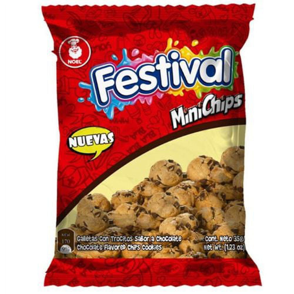 Minichips Colombia (24 pack) Mini Chocolate Chips by Festival Chocolate Cookies Colombian snacks dulces colombianos Colombian candy mecato colombiano Colombian food