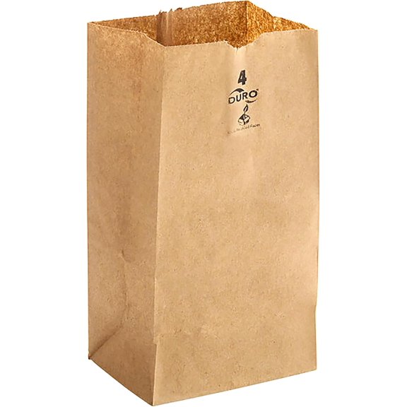 Kraft Paper Bags FSC - MADE IN USA (500ct, 4 lb)