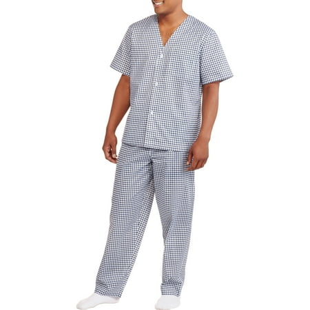 Fruit of the Loom Big Men's Short Sleeve Long Leg Print Pajama