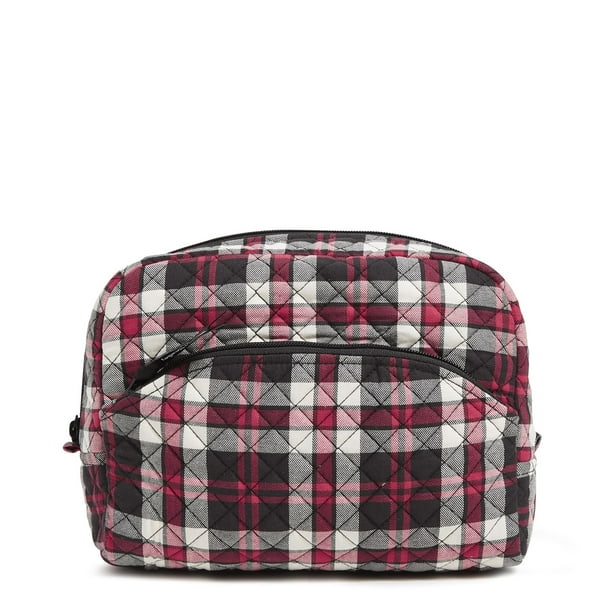 Bolsa organizadora de maquillaje para cosméticos Vera Bradley Fireplace Plaid
