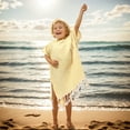 thumbnail image 2 of Elainilye Super Absorbent Quick Dry Towel, Soft Hooded Beach Poncho Cape, Lightweight Cover Up for Swimming Surfing Poolside, Kids Sun Protection, 2 of 6
