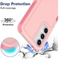thumbnail image 2 of KOMI for Samsung Galaxy A35 5G Case: Dual Layer Protective Heavy Duty Cell Phone Cover Shockproof Rugged with Screen Protector - Military Protection Bumper Tough - Samsung Galaxy A35 5G 2024, Pink, 2 of 5