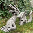 thumbnail image 4 of Statue Gothique du Dragon de Castal pour Pelouse à Travers l'Étang, 4 of 5