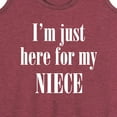 thumbnail image 3 of Instant Message - Here For My Niece  - Women's Racerback Tank Top, 3 of 6