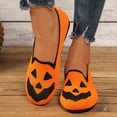 thumbnail image 2 of Amzcrzy Zapatos de mujer,Zapatos de mujer,Zapatillas de mujer, Zapatos planos para mujer, mocasines de malla con estampado de Halloween, zapatos transpirables con suela de espuma suave. Sandalias Muj, 2 of 9