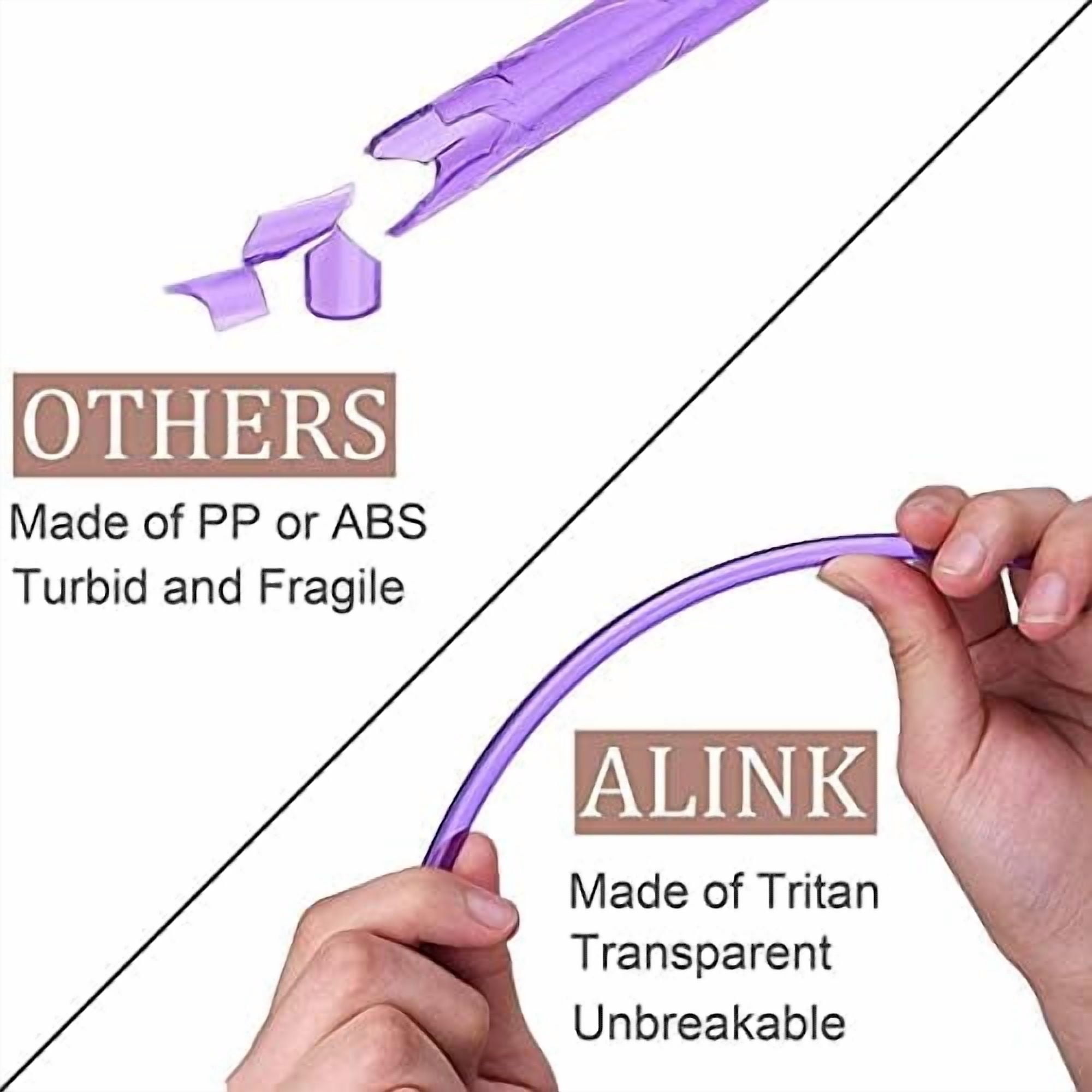35-Pack Tritan Hard Plastic Reusable Straws with Cleaning Brush, 10.5 in Long Thick Unbreakable Straws for 30 OZ Tumblers, Mason Jar, Yeti, Tervis