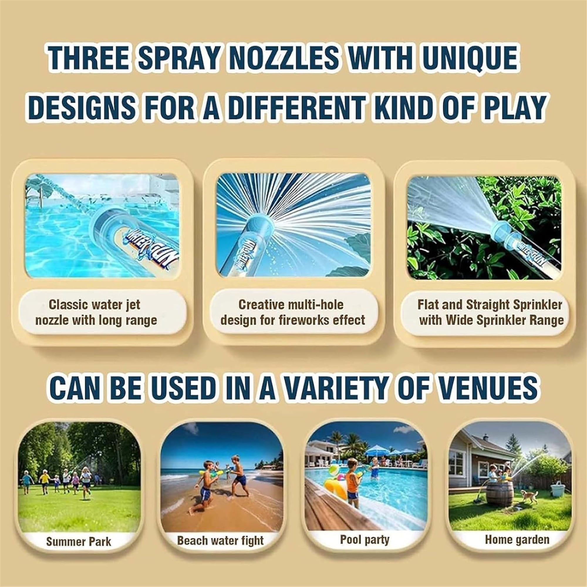SQDWYGG Firework Water Gun, Fireworks Style Water Spray Toys, Romantic Fireworks Style Water Guns Spray Toy for Couples, Waters Firework Spray Gun Squirter for Party, Interactive Game, etc,4 Pcs Mix
