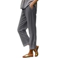 thumbnail image 1 of Pantalones casuales de pierna recta para mujer: cómodos pantalones para el día a día, las vacaciones y el senderismo, 1 of 8