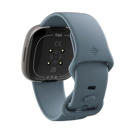 Fitbit Versa 4 Fitness Smartwatch Waterfall Blue Platinum