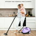 thumbnail image 4 of Spaco 2000W Heavy Duty Multi-purpose Steam Cleaner with Automatic Power Off and Child safety Lock, Steam Cleaner Mop with Detachable Handheld Unit, Purple, 4 of 10