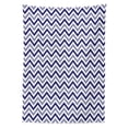 thumbnail image 3 of Ambesonne Modern Tablecloth Rectangular Table Cover, Zig Zag Striped Pattern, 60"x84", Navy Blue White, 3 of 4