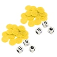 thumbnail image 4 of 2 juegos de juego de dados central izquierdo derecho de 16 mm con 3 dados 24 fichas para noches familiares reuniones de amigos fiestas de juegos amarillo, 4 of 12