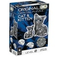 thumbnail image 7 of Cat and Kitten Original 3D Crystal Puzzle from BePuzzled, Ages 12 and Up, 7 of 7