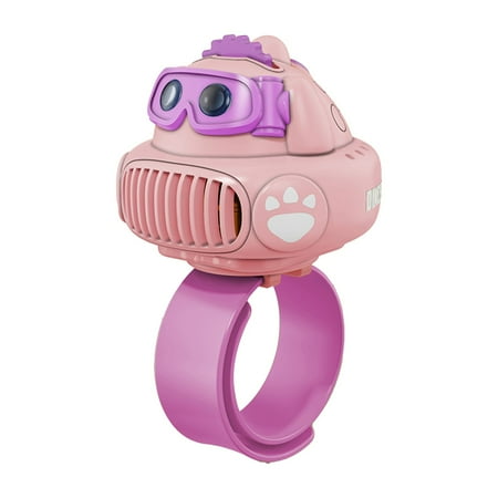 

CLZOUD Fan Travel Portable Leafless Children s Watch Small Fan Projection Small Electric Fan Mini Mute USB Wrist Fan Purple Hot Weather Beach Summer Outdoor Travel Essentials