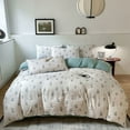 thumbnail image 3 of New French Style Fresh and Cute Floral Ins Style Ultra Soft Jacquard Bubble Wrap Skin Friendly Water Wash Four Piece Set, 3 of 7