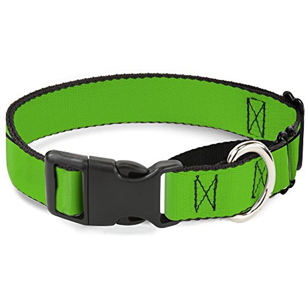 buckle-down neon green martingale dog collar