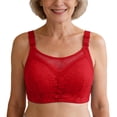 thumbnail image 2 of Stamzod Women's Full Coverage Bra Wireless Lace Bralette Supportive Push Up Bra Plus Size Bras for Older Women, 2 of 9