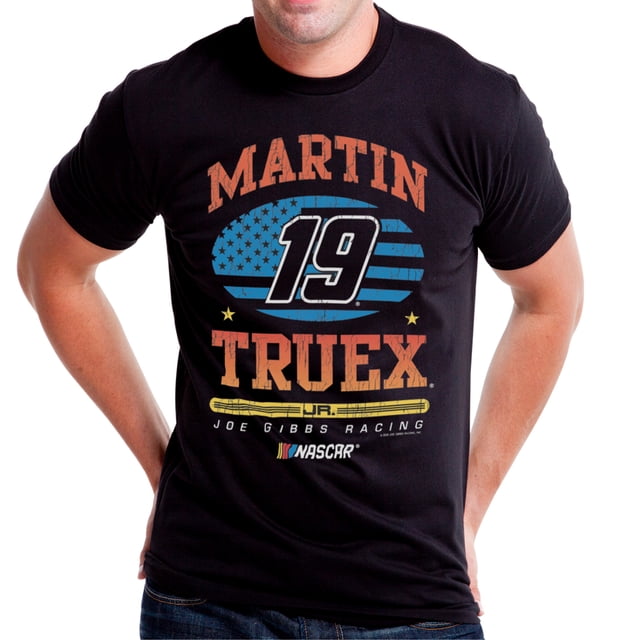 DelSol Camiseta (L) Camiseta NASCAR Classic Crew para hombre - Martin Truex Jr - 7 Negro 1 Pc DelSol DelSol Camiseta (L) 1 Pc