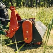 Titan Attachments 3 Point 60in Flail Mower with 16in Hydraulic Side Shift, 40-50 HP Mowing Attachment for Category 1 Tractors and Loaders