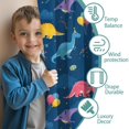 thumbnail image 3 of Blackout Kids Curtains,Blue Cartoon Dinosaurs Balloons Pattern Childrens Insulated Curtains Set Of 2,Bedroom Essentials,Toddler Room Decor 52"x84", 3 of 5