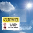 thumbnail image 6 of (2 Pack) No Camera No Video No Cell Phone OSHA Security Notice Sign, 6 of 7