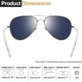thumbnail image 3 of Gafas de Sol Joopin Paquete de 3 Grandes Polarizadas Estilo Aviador Unisex, 3 of 6