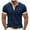 Navy, variant on Handshe Men's Short-Sleeve Beefy Muscle Solid Color Blouse Tee Shirt Basic Round-Neck Blouses T-Shirts