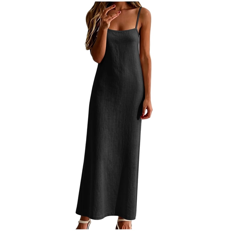 cami maxi slip dress ASOS DESIGN cami maxi slip dress in high shine satin with lace up back in black