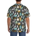 thumbnail image 3 of Gukieu Moose Squirrel owls tree Print Men's Short-sleeved Shirts, Button-down Pocket Shirts, T-shirts, Beach Vacation Travel Summer Clothing-Small, 3 of 5
