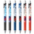 thumbnail image 2 of Pentel EnerGel BL77 Stylo à Bille Roulante Rétractable 0,7 mm - Édition d'Hiver Encre Noire Lot de 6, 2 of 2