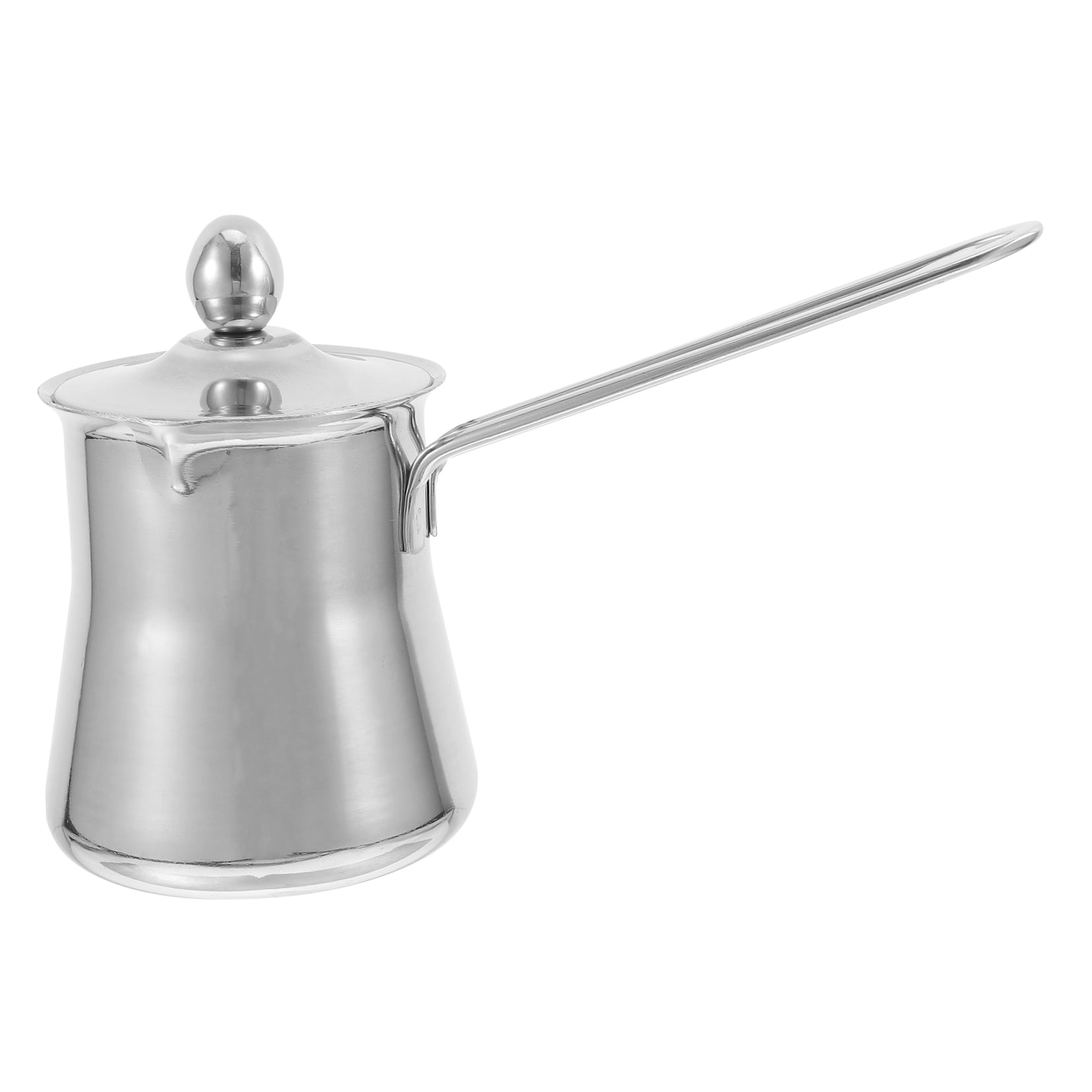 Homoyoyo 12oz Stainless Steel Frothing Pitcher with Ergonomic Handle, Cappuccino Jug for Home, Travel & Coffee Bar Use