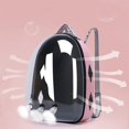 thumbnail image 4 of Pet Carrier Cat Dog Tote Portátil Transpirable Bubble Capsule Bolso para senderismo Perros s Gatos Viajes al aire - Rosado Sunnimix Portador de viaje para mascotas, 4 of 8